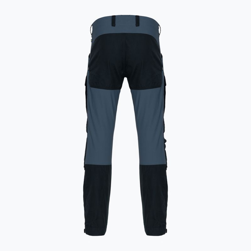 Pantaloni da trekking da uomo Fjällräven Keb Trousers Reg dark navy/uncle blue 2