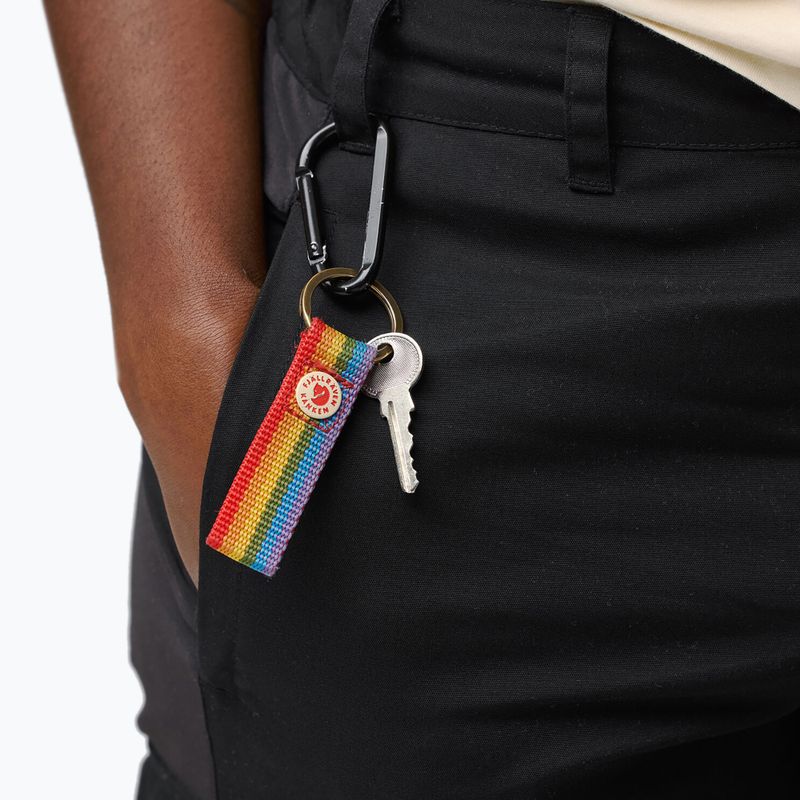 Fjällräven Kanken Rainbow Portachiavi con motivo arcobaleno 4