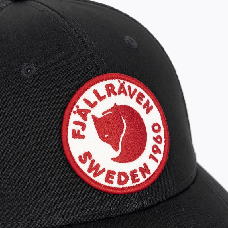 Fjällräven 1960 Logo Langtradarkeps berretto da baseball nero 3