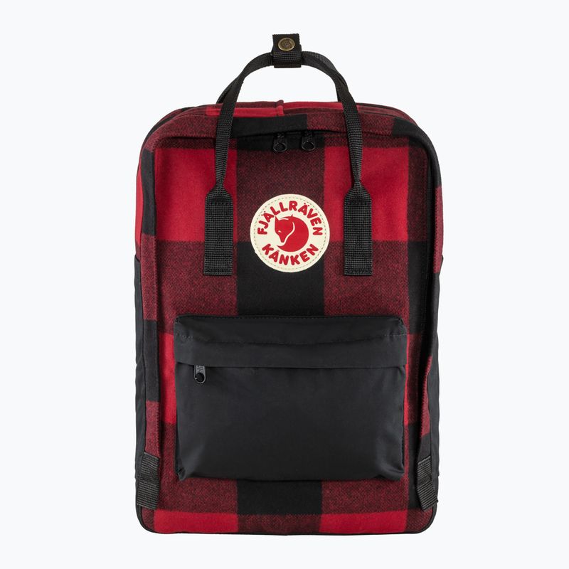 Fjällräven Kanken Re-Wool Zaino per laptop 15" rosso/nero