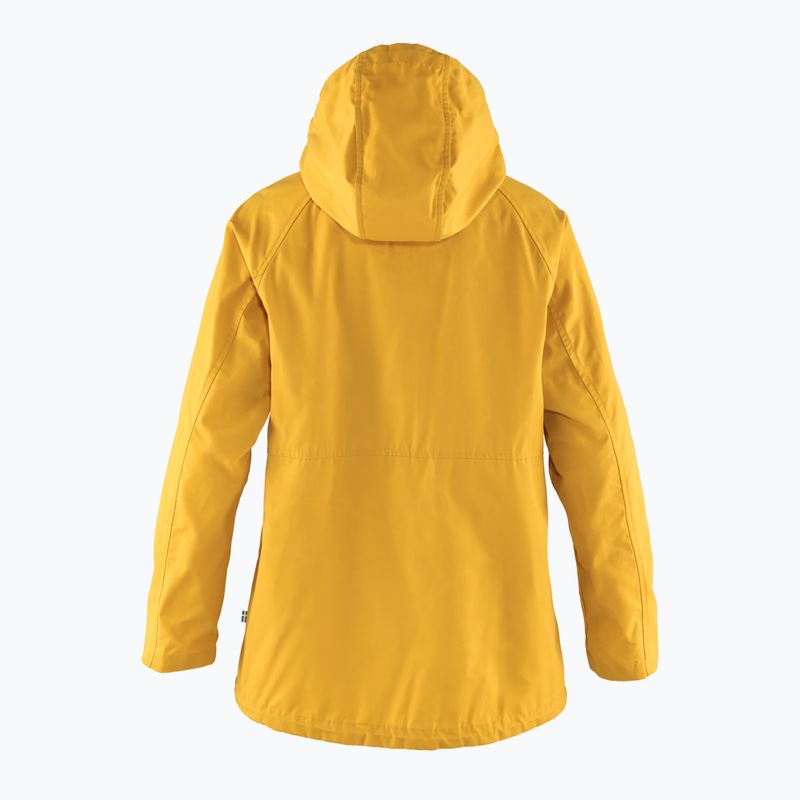 Giacca a vento donna Fjällräven Vardag Anorak giallo senape 2