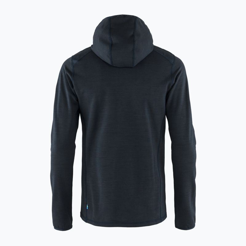 Giacca da trekking da uomo Fjällräven Keb Fleece Hoodie dark navy 2