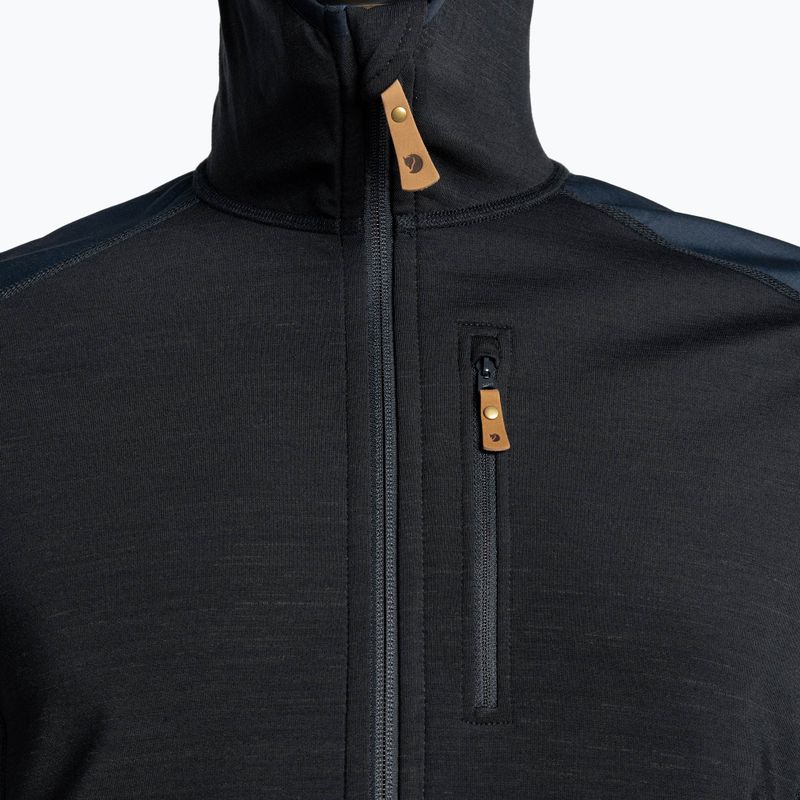 Giacca da trekking da uomo Fjällräven Keb Fleece Hoodie dark navy 3