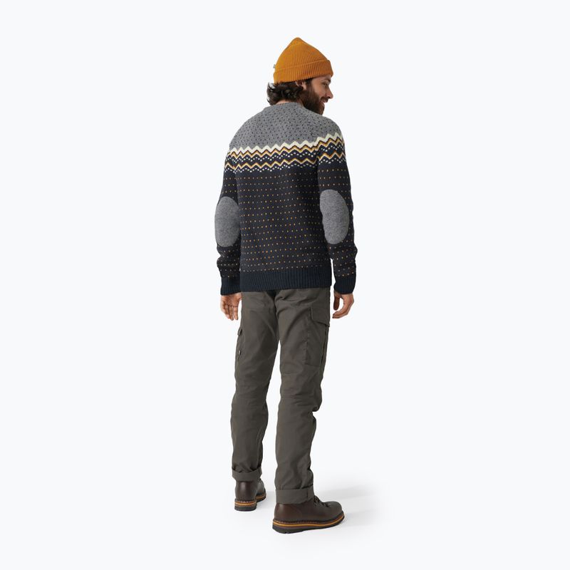 Fjällräven Övik Knit Sweater Uomo navy scuro 3