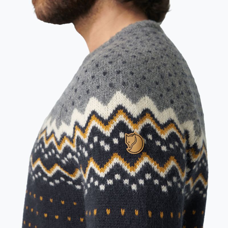 Fjällräven Övik Knit Sweater Uomo navy scuro 7