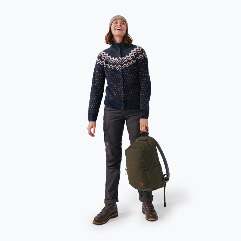 Fjällräven maglione da donna Övik Knit Cardigan navy scuro 4