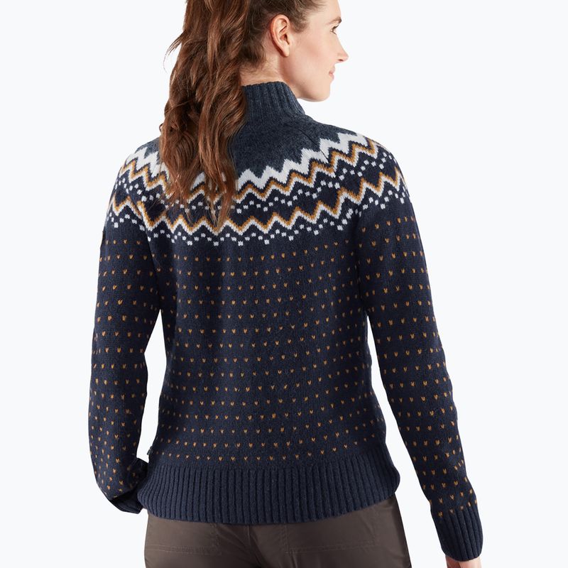 Fjällräven maglione da donna Övik Knit Cardigan navy scuro 5