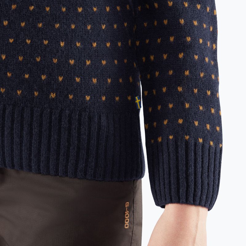 Fjällräven maglione da donna Övik Knit Cardigan navy scuro 8