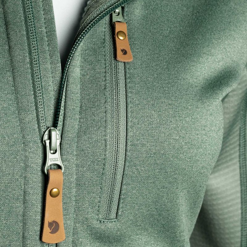 Giacca da trekking donna Fjällräven Abisko Trail Fleece verde patina 4