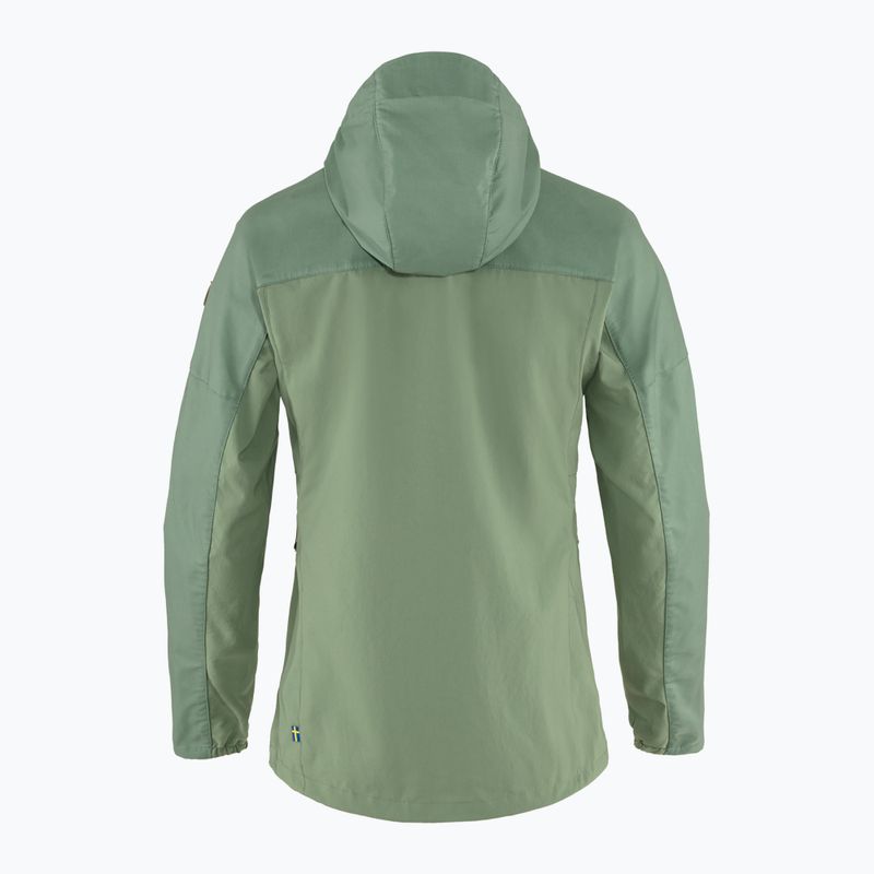 Fjällräven giacca a vento da donna Abisko Midsummer verde giada/verde patina 2