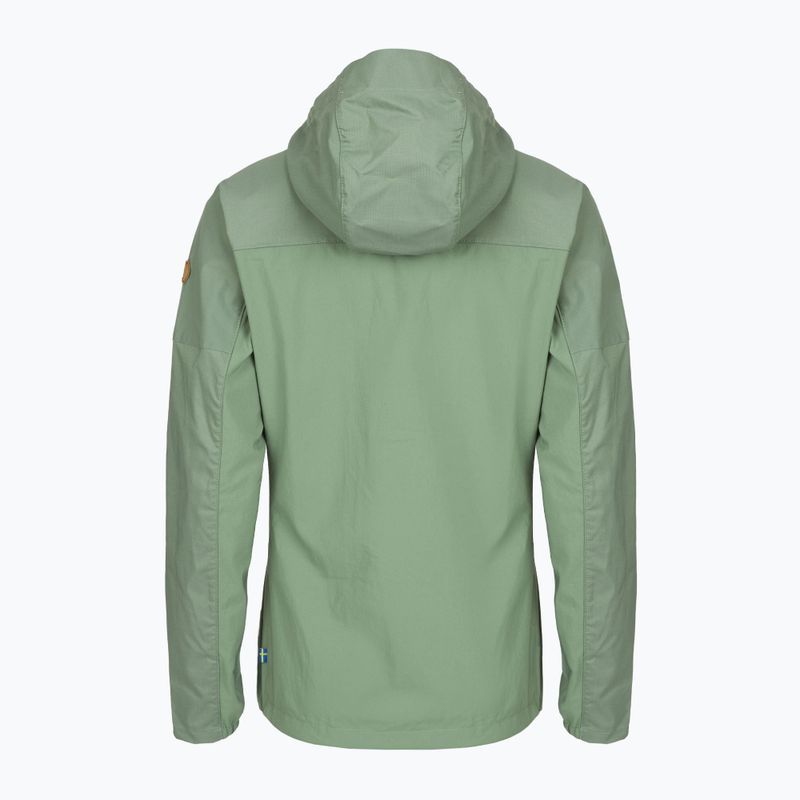 Fjällräven giacca a vento da donna Abisko Midsummer verde giada/verde patina 2