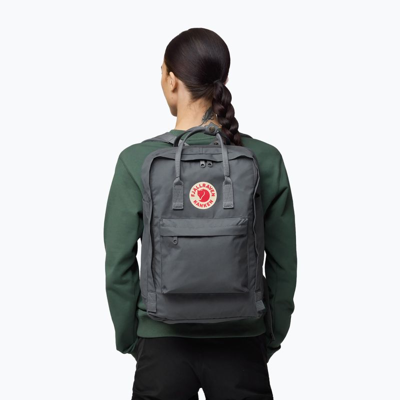 Zaino Fjällräven Kanken Laptop 17" 20 l super grey city 5