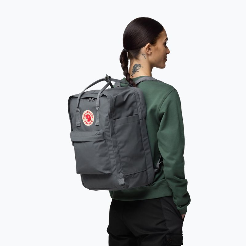 Zaino Fjällräven Kanken Laptop 17" 20 l super grey city 6