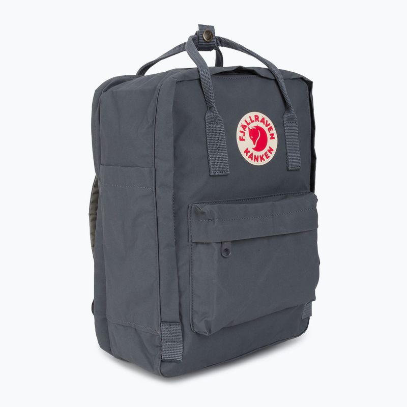 Zaino Fjällräven Kanken Laptop 15" 18 l super grey city 3