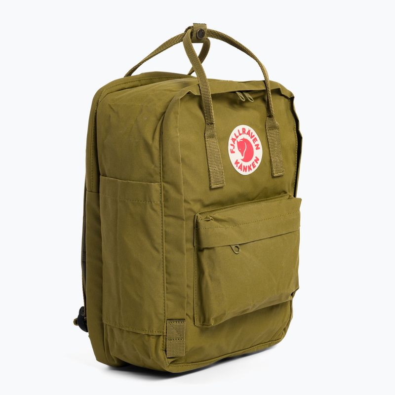 Zaino Fjällräven Kanken Laptop 15" 18 l verde fogliame 3