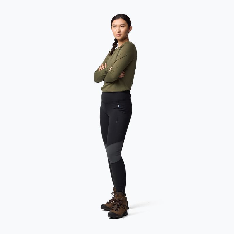 Leggings donna Fjällräven Abisko Tights black/iron grey 4
