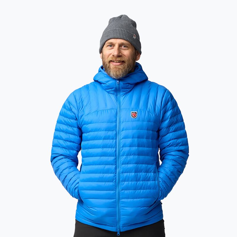 Piumino da uomo Fjällräven Expedition Lätt Hoodie blu