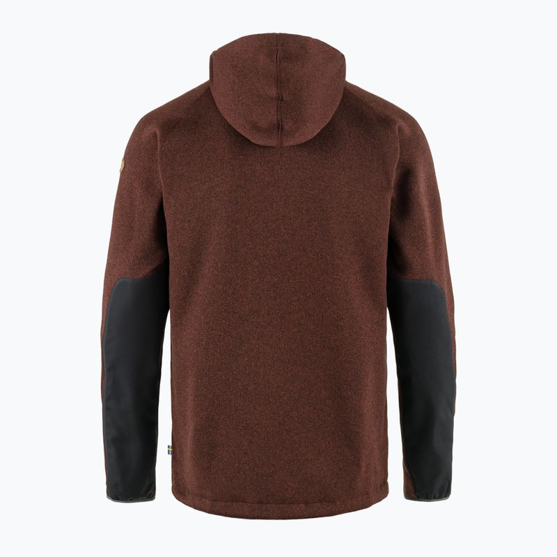 Felpa con cappuccio Fjällräven Övik da uomo Foglia d'autunno 2