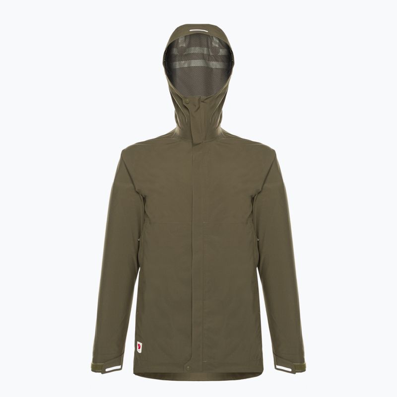 Giacca antipioggia Fjällräven HC Hydratic Trail da uomo, colore verde chiaro