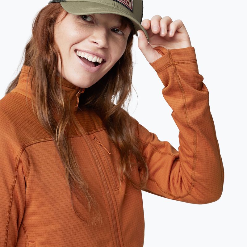 Giacca da trekking da donna Fjällräven Abisko Lite Fleece marrone terracotta 3