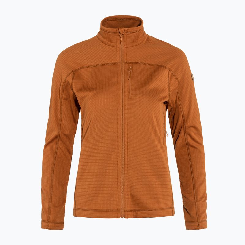 Giacca da trekking da donna Fjällräven Abisko Lite Fleece marrone terracotta 6