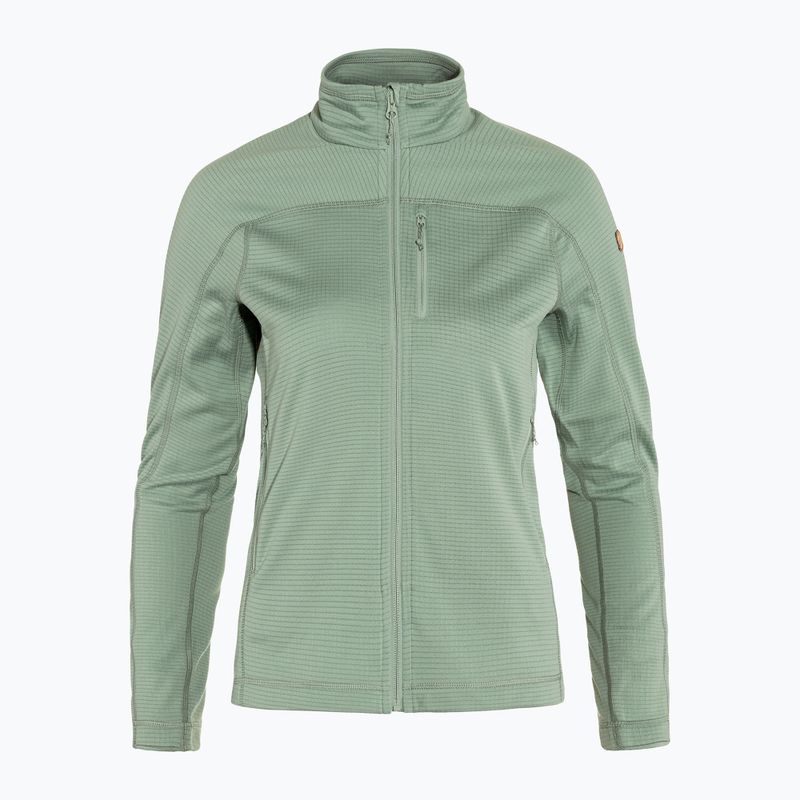 Giacca da trekking da donna Fjällräven Abisko Lite Fleece verde acqua