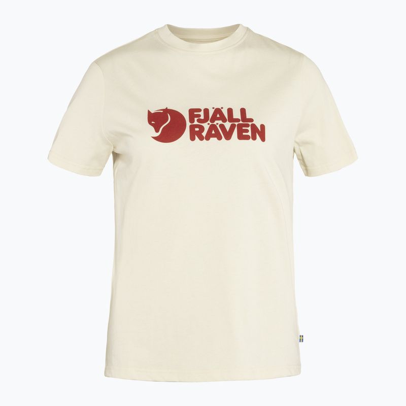 Maglietta da trekking da donna Fjällräven Logo bianco gesso 3