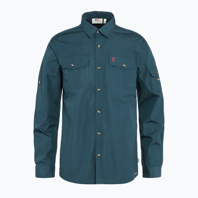 Camicia da trekking Fjällräven Singi da uomo blu montagna