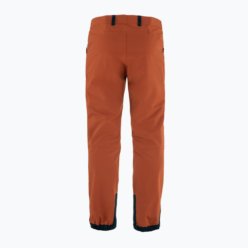 Pantaloni da trekking da uomo Fjällräven Keb Agile autumn leaf/ dark navy 2