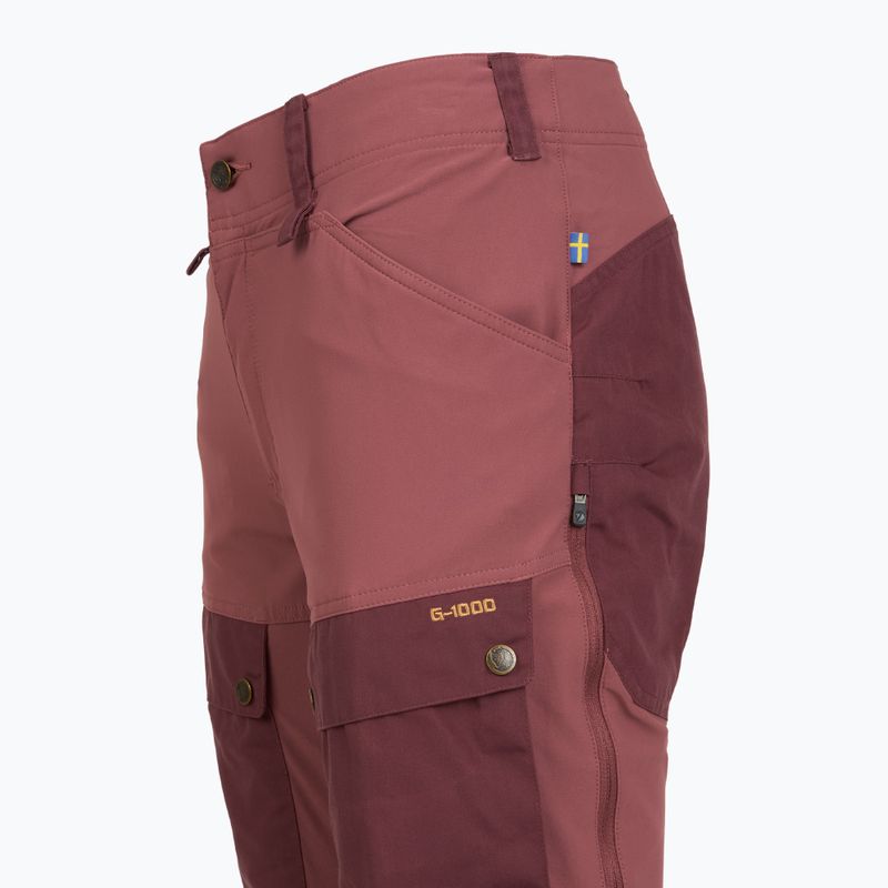 Pantaloni da trekking da donna Fjällräven Keb port/mesa viola 3