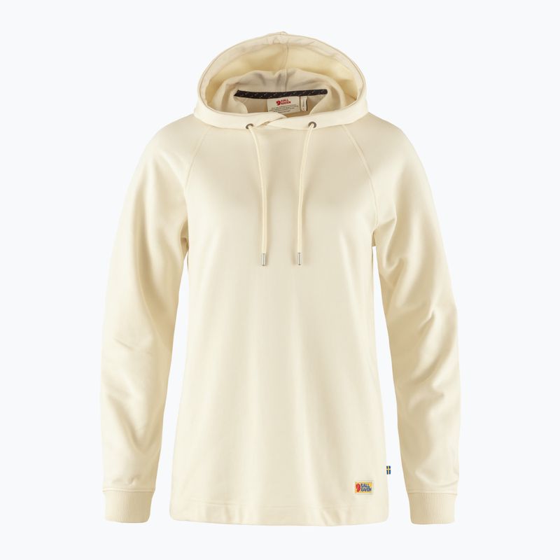 Felpa con cappuccio Fjällräven Vardag donna, bianco gesso