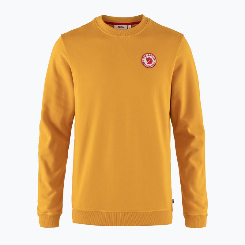 Felpa da trekking da uomo Fjällräven 1960 Logo Badge Sweater 161 giallo senape