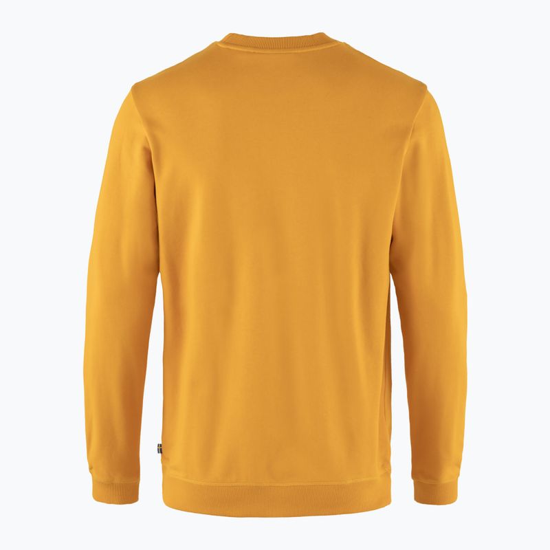 Felpa da trekking da uomo Fjällräven 1960 Logo Badge Sweater 161 giallo senape 2