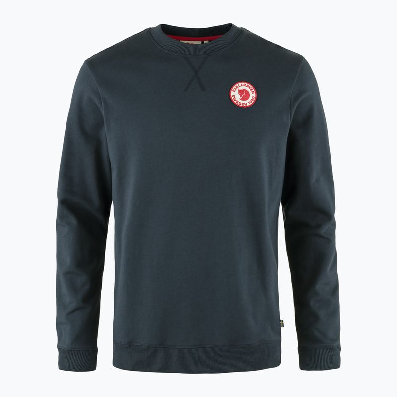 Felpa da trekking da uomo Fjällräven 1960 Logo Badge Sweater 555 dark navy 4