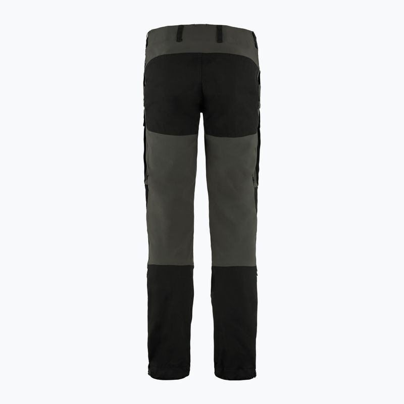 Pantaloni da trekking da uomo Fjällräven Keb nero/grigio pietra 2