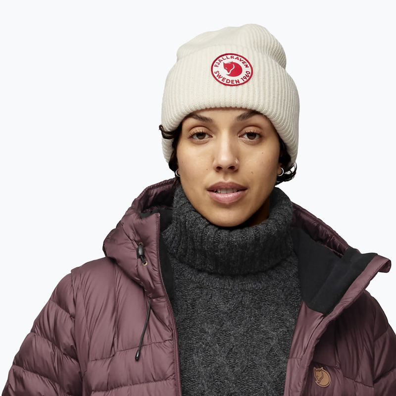 Cappello invernale Fjällräven 1960 Logo Hat bianco gesso 3