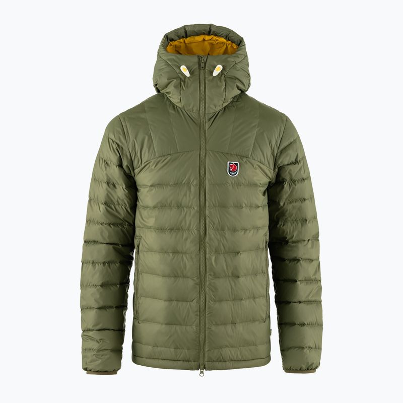 Piumino Fjällräven Expedition Pack Uomo con cappuccio verde/giallo senape 5