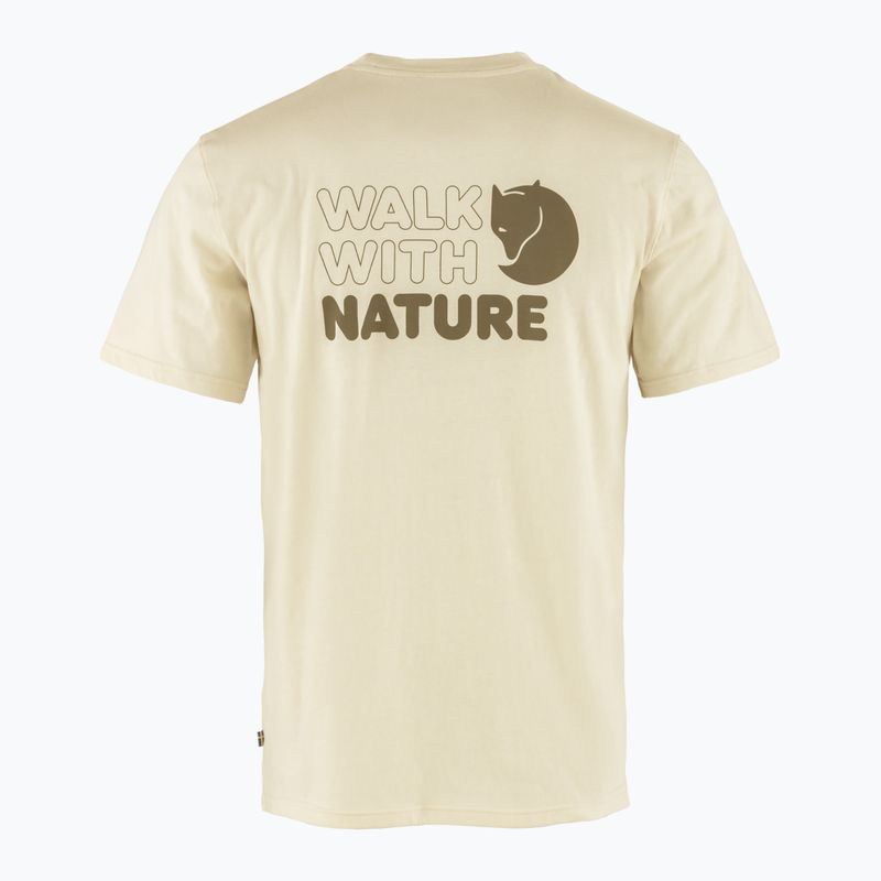Maglietta da uomo Fjällräven Walk With Nature chalk white 2
