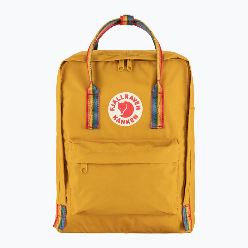 Zaino da città Fjällräven Kanken Rainbow 16 l ocra/arcobaleno