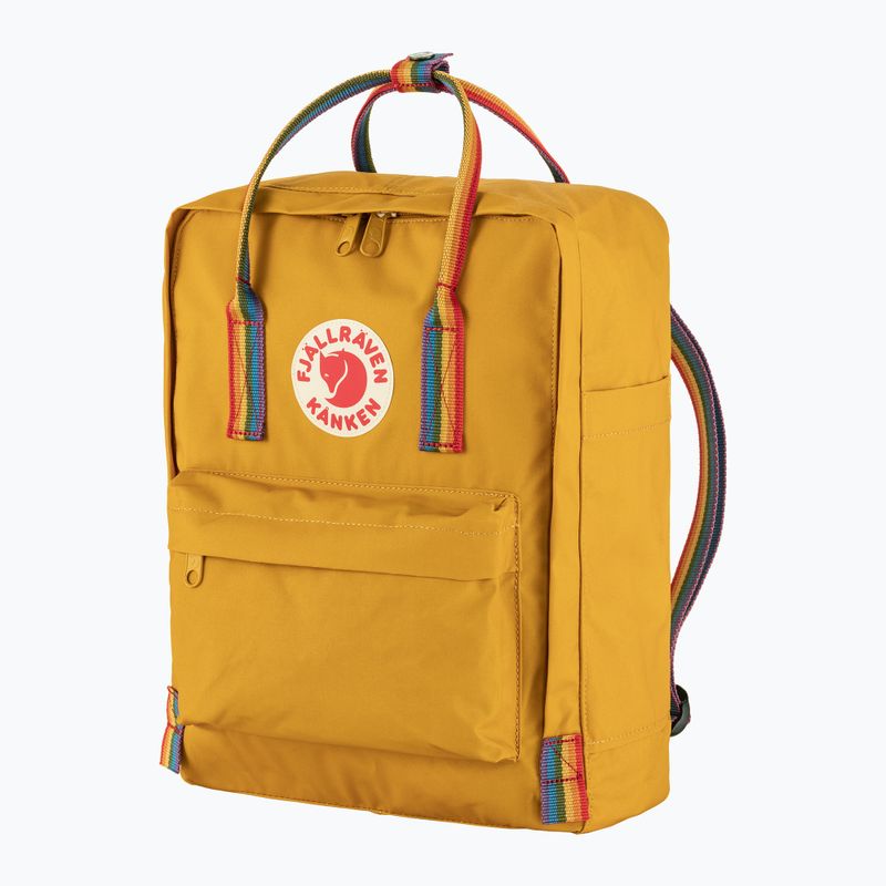 Zaino da città Fjällräven Kanken Rainbow 16 l ocra/arcobaleno 2