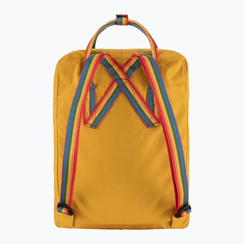 Zaino da città Fjällräven Kanken Rainbow 16 l ocra/arcobaleno 3