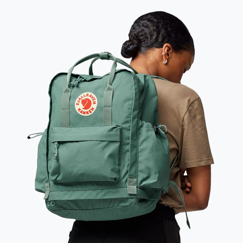Zaino urbano Fjällräven Kånken Outlong 18 l verde foresta 6