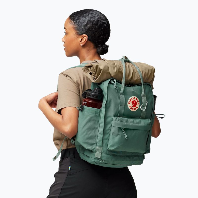 Zaino urbano Fjällräven Kånken Outlong 18 l verde foresta 8
