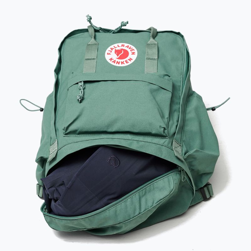 Zaino urbano Fjällräven Kånken Outlong 18 l verde foresta 12