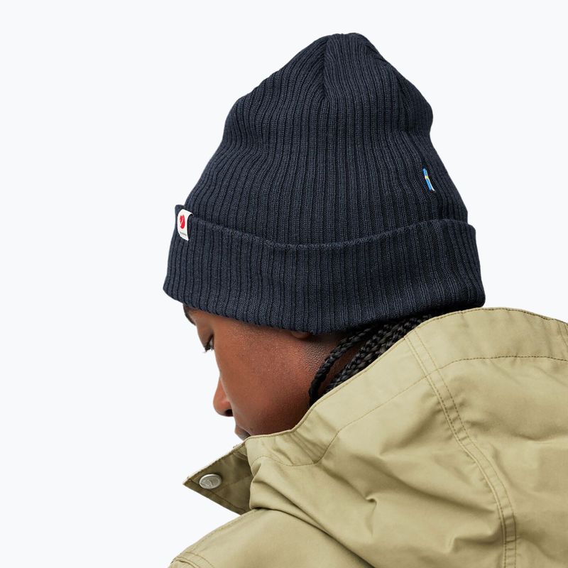Cappello invernale Fjällräven Rib Hat dark navy 4