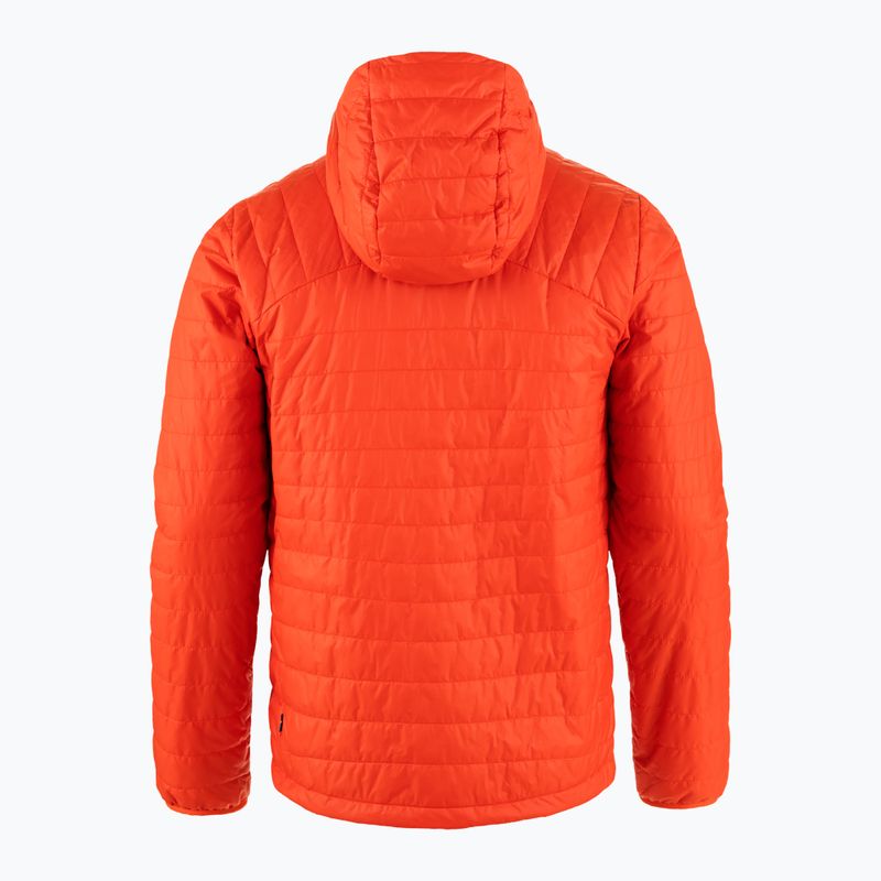 Piumino Fjällräven Expedition X-Lätt Hoodie da uomo arancione fuoco 2