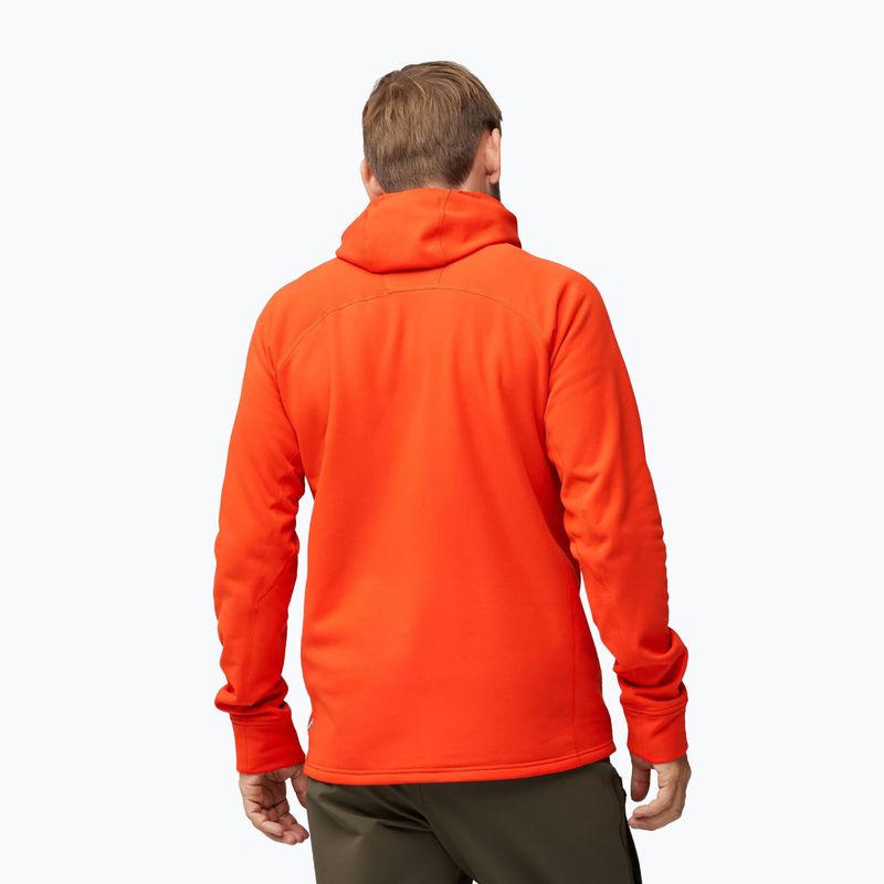 Giacca da trekking da uomo Fjällräven Expedition Fleece Hoodie arancione fuoco 2