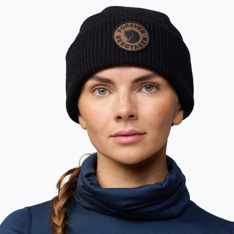 Berretto invernale Fjällräven Bergtagen Forever Wool black 4