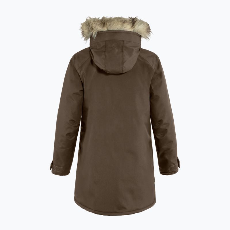 Piumino Fjällräven da donna Nuuk Parka rovere scuro 2