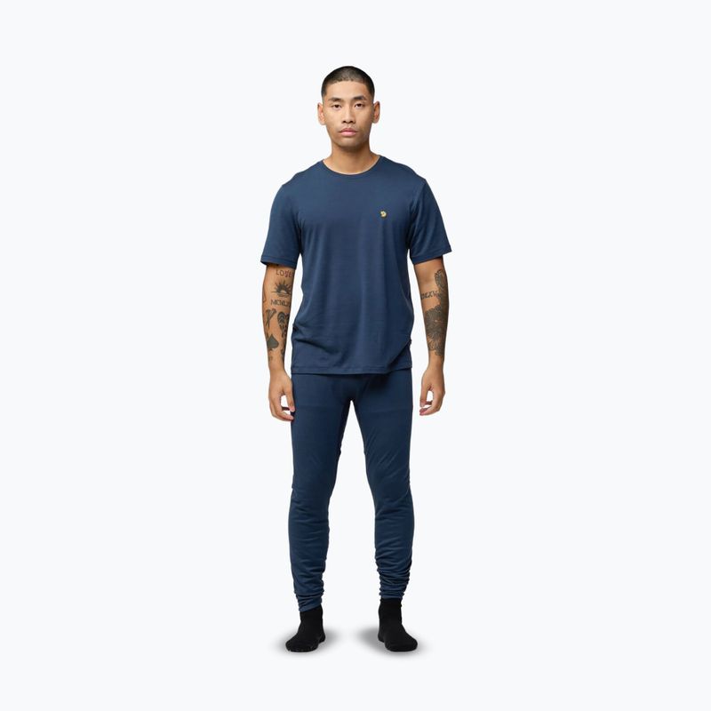 Leggings uomo Fjällräven Bergtagen Merino 190 Long John mountain blue 2